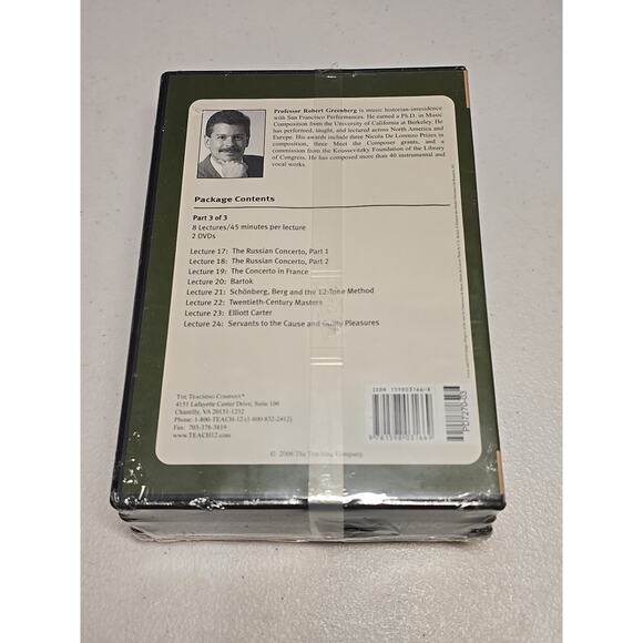 The Great Courses DVDs & Guidebook Set FINE ARTS & MUSIC: The Concerto Sealed40 - Picture 2 of 3